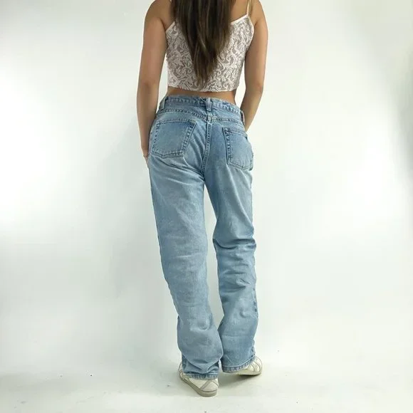 90s rare  low waisted bass & co. vintage jeans - Picture 2 of 5
